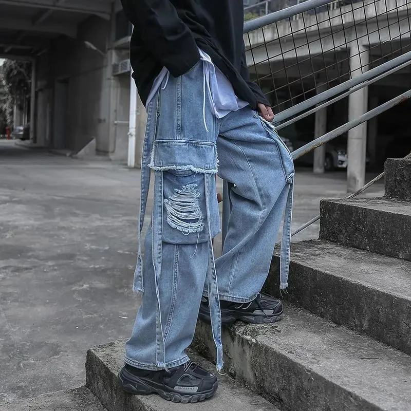 Baggy Jeans Ripped Jeans For Men Baggy Denim Trousers Male Punk Rave Goth Pants Cargo Jeans Streetwear Autumn Hip Hop Unisex
Baggy Jeans Ripped Jeans For Men Baggy Denim Trousers Male Punk Rave Goth Pants Cargo Jeans Streetwear Autumn Hip Hop Unisex