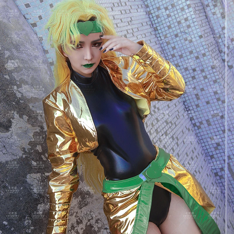 Movie JoJo's Bizarre Adventure AnimeDio Brando Cosplay Costumes Yellow Gold Costume Female Version For Women Men Halloween Party
Movie JoJo's Bizarre Adventure AnimeDio Brando Cosplay Costumes Yellow Gold Costume Female Version For Women Men Halloween Party