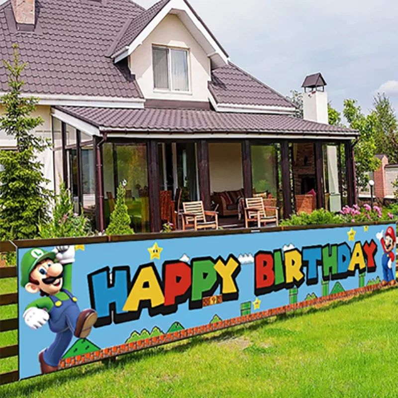 Super Mario Birthday Banner 50 X 300 Cm Outdoor Banner Decorated with Children's Birthday Party Supplies Fun Hanging Gifts
Super Mario Birthday Banner 50 X 300 Cm Outdoor Banner Decorated with Children's Birthday Party Supplies Fun Hanging Gifts