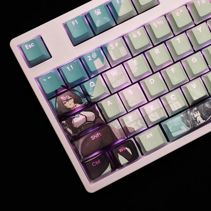 108 Keys/set Arknights Ho'olheyak Keycap PBT Dye Subbed Backlit Keycaps Cartoon Anime Gaming Key Caps For ANSI 61 87 104 108
108 Keys/set Arknights Ho'olheyak Keycap PBT Dye Subbed Backlit Keycaps Cartoon Anime Gaming Key Caps For ANSI 61 87 104 108