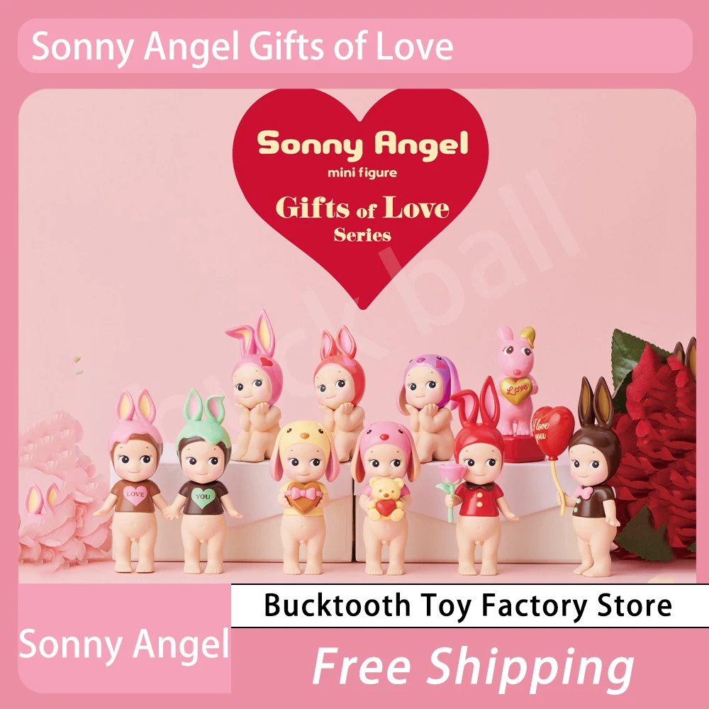 

Sonny Angel Gifts of Love Serires Blind Box 2024 New Mini Figures Kawaii Surprise Box Figurine Mystery Bag New Year Toys Gift