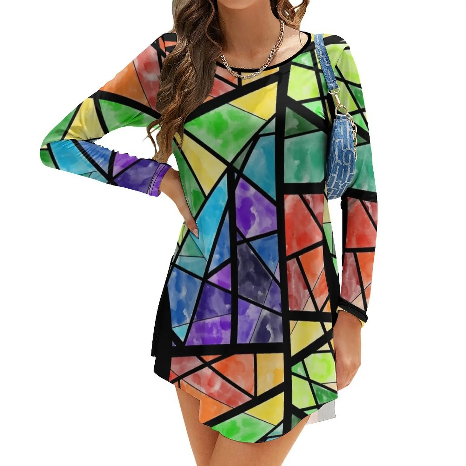 Stained glass gay dark Long-Sleeve Dress ceremony dresses womens dress Women's summer suit
Stained glass gay dark Long-Sleeve Dress ceremony dresses womens dress Women's summer suit