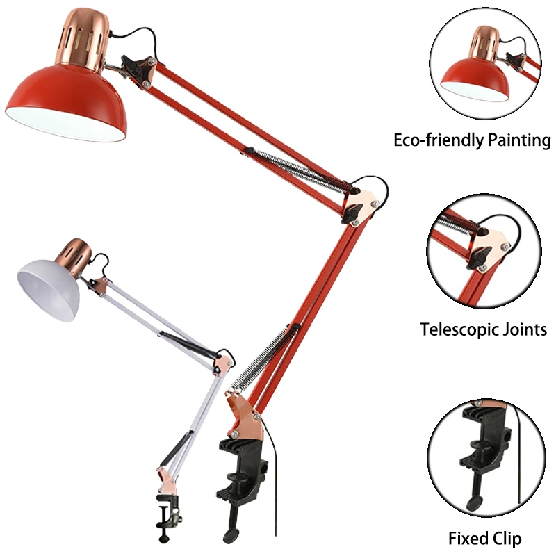 Desk Lamp LED Studio Vintage Portable Lamps With Clamp Book Reading Folding Writing Study Light Fixture For Nail Manicure Table
Desk Lamp LED Studio Vintage Portable Lamps With Clamp Book Reading Folding Writing Study Light Fixture For Nail Manicure Table