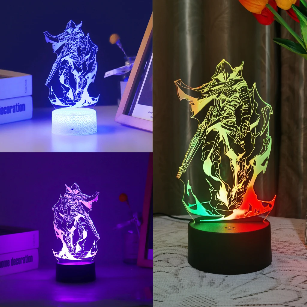 Valorant 3D Led Anime Lamp Game Figure Omen Cypher Illusion Sunset Night Light For Kid Home Bedroom Decor Christmas Party Gift
Valorant 3D Led Anime Lamp Game Figure Omen Cypher Illusion Sunset Night Light For Kid Home Bedroom Decor Christmas Party Gift