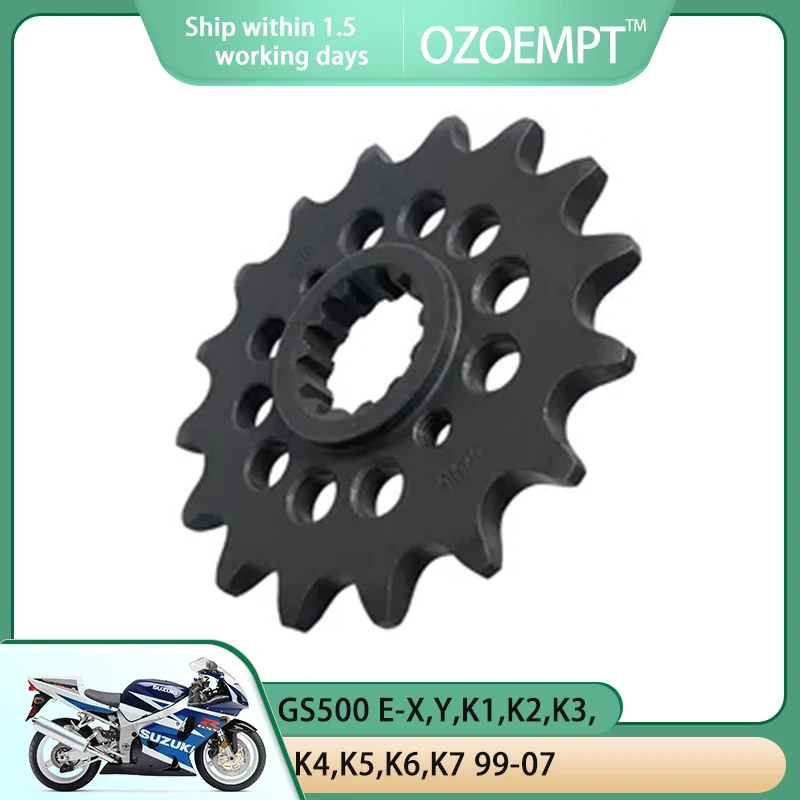 

Передняя Звездочка мотоцикла OZOEMPT 520-16T, применяется для GS500 E-R,S,T,V,W (2 Cyl) 94-98 GS500 E-X,Y,K1,K2,K3,K4, k5, K6,K7 99-07