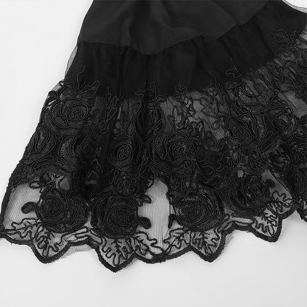Tops Shirt Black Design Detachable Collar Flare Sleeve For Women Lace Mock Neck Ruffles Bandage Solid Hot Sale
Tops Shirt Black Design Detachable Collar Flare Sleeve For Women Lace Mock Neck Ruffles Bandage Solid Hot Sale