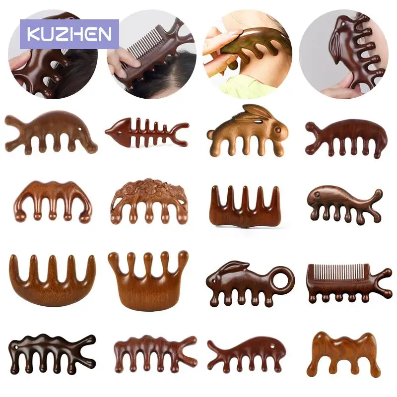 Meridian Massage Comb Five-Tooth Handleless Wooden Point Acupuncture Head Comb Wide-Tooth Sandalwood Comb Massage Tools
Meridian Massage Comb Five-Tooth Handleless Wooden Point Acupuncture Head Comb Wide-Tooth Sandalwood Comb Massage Tools