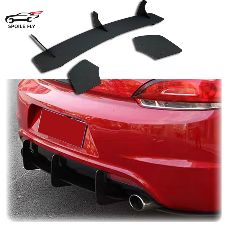 Rear Bumper Diffuser Splitter Guard Spoiler Plate Lip For Volkswagen VW Scirocco R 2015-2016 By Exhaust Bracket 3 Fins Boot
Rear Bumper Diffuser Splitter Guard Spoiler Plate Lip For Volkswagen VW Scirocco R 2015-2016 By Exhaust Bracket 3 Fins Boot
