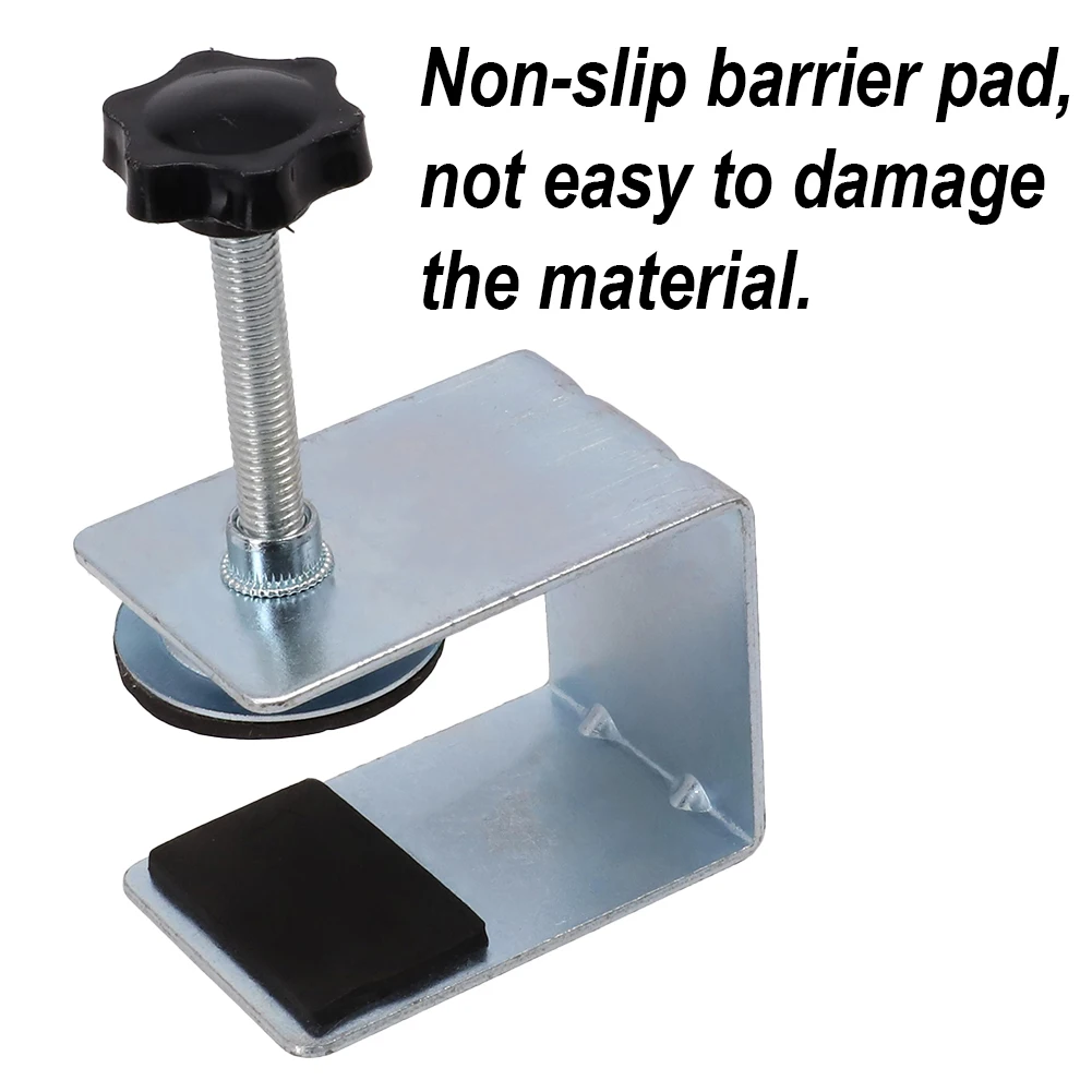 Clamps Installation Clips Silver Stainless Steel Table Fixer Mounting Bracket Silicone Leather Pad Drawer Front
Clamps Installation Clips Silver Stainless Steel Table Fixer Mounting Bracket Silicone Leather Pad Drawer Front