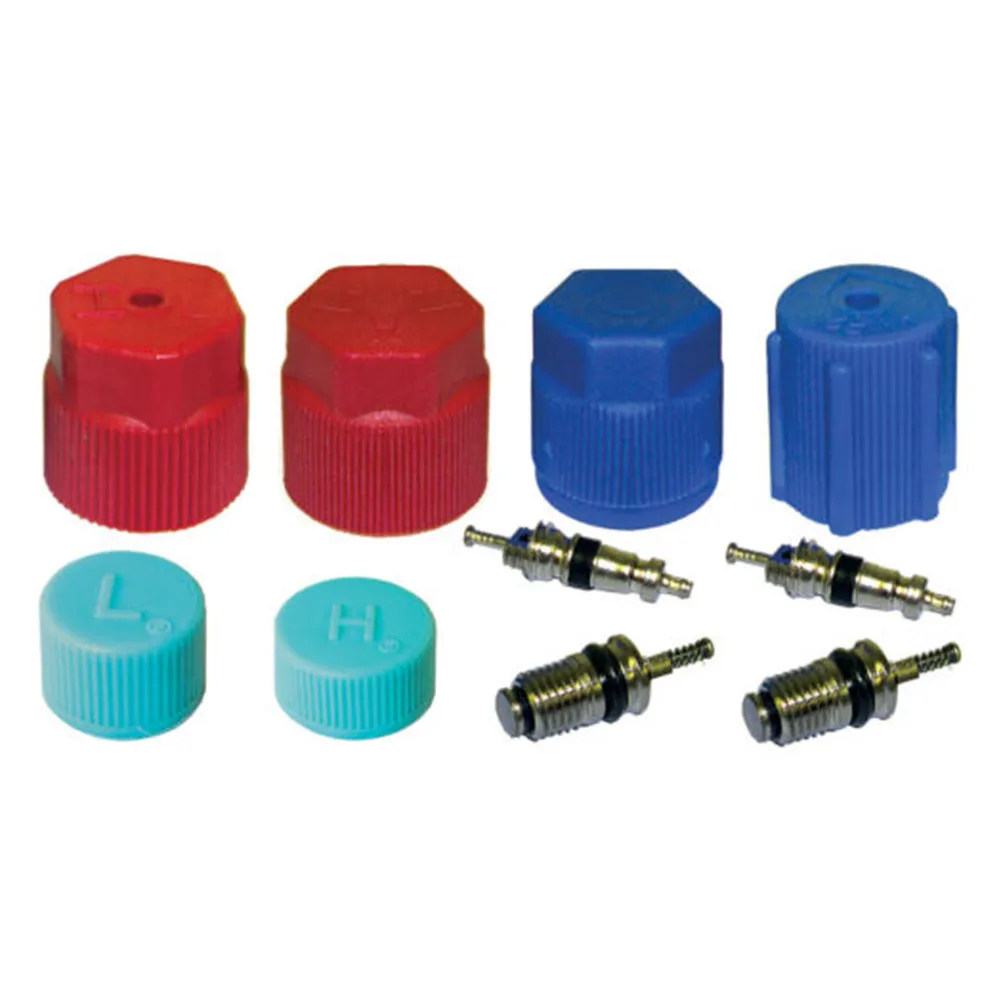 1Set Of Car A/C System Cap & Valve Cores Santech Seal Air Conditioning Service Fittings High Quality Car Truck Accessories
1Set Of Car A/C System Cap & Valve Cores Santech Seal Air Conditioning Service Fittings High Quality Car Truck Accessories