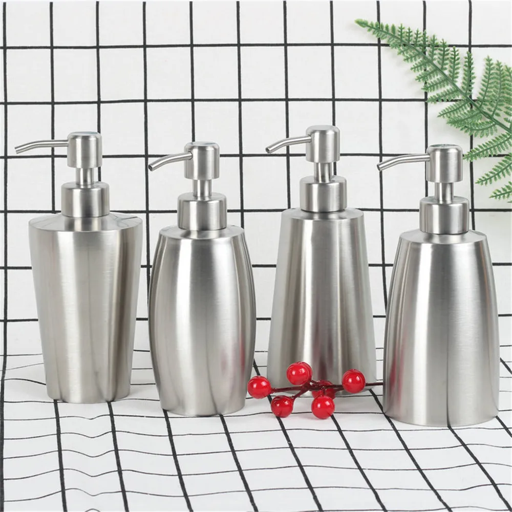 350/400ml Stainless Steel Liquid Soap Dispenser Shampoo Lotion Pump Bottle Kitchen Bathroom Hand Soap Dispenser Empty Bottle
350/400ml Stainless Steel Liquid Soap Dispenser Shampoo Lotion Pump Bottle Kitchen Bathroom Hand Soap Dispenser Empty Bottle