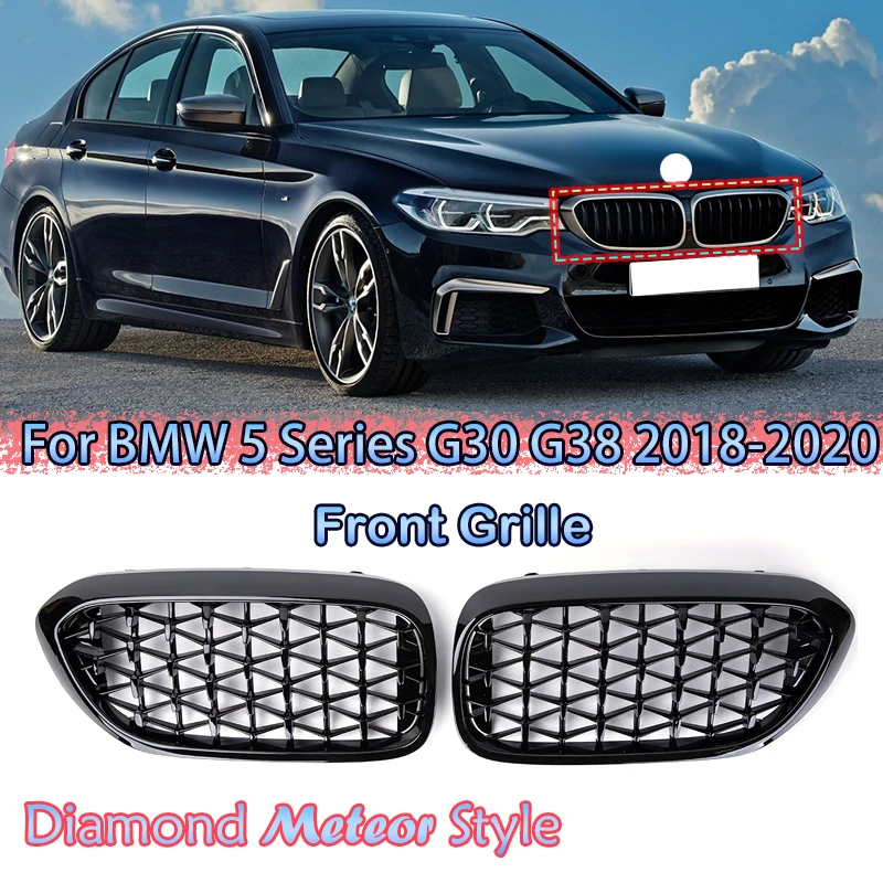 A Pair Auto Front Bumper Kidney Grille Diamond Meteor Style Mesh Racing Grill For BMW 5 Series G30 G38 2018-2020 Car Accessories
A Pair Auto Front Bumper Kidney Grille Diamond Meteor Style Mesh Racing Grill For BMW 5 Series G30 G38 2018-2020 Car Accessories