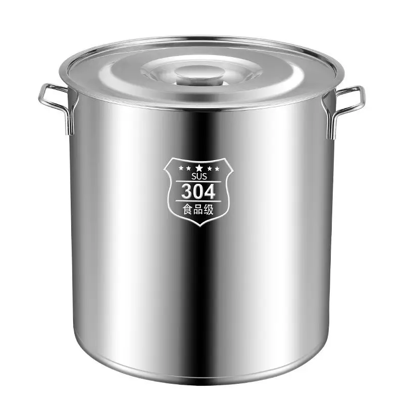Commercial304Stainless Steel Barrel round Barrel M Bucket Soup Pot with Lid Soup Bucket Household Brine Water Barrel Oil Drum Wa
Commercial304Stainless Steel Barrel round Barrel M Bucket Soup Pot with Lid Soup Bucket Household Brine Water Barrel Oil Drum Wa