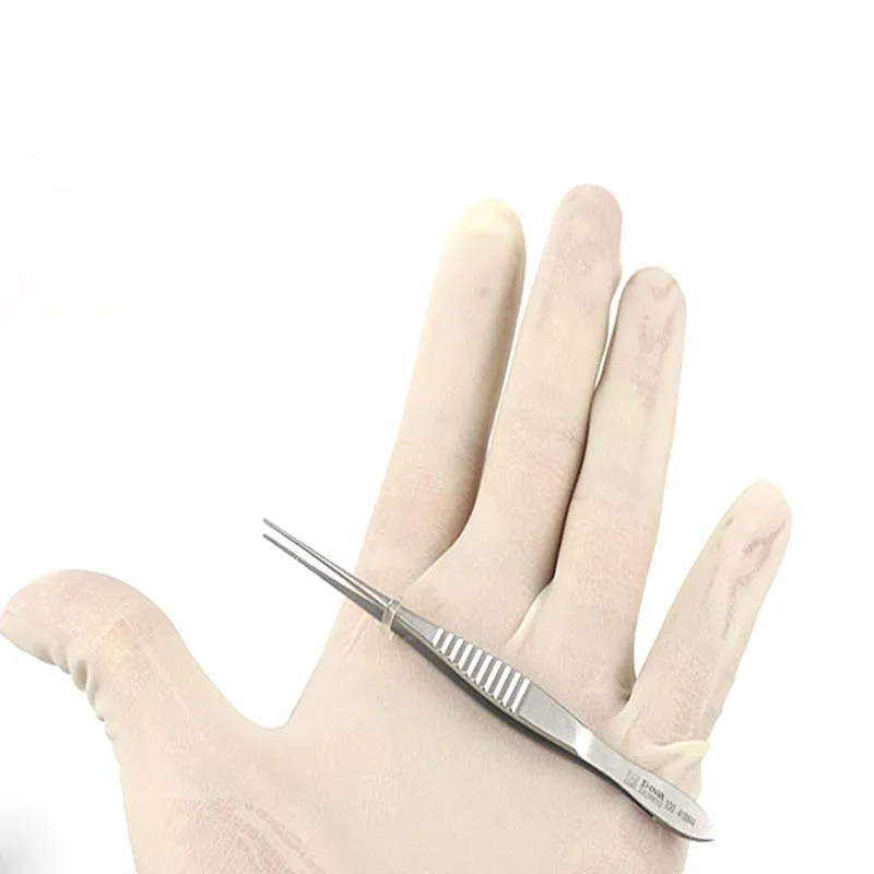 Ophthalmic tweezers 10cm straight elbow cross teeth with hook cosmetic fine tweezers double eyelid eye tweezers
Ophthalmic tweezers 10cm straight elbow cross teeth with hook cosmetic fine tweezers double eyelid eye tweezers