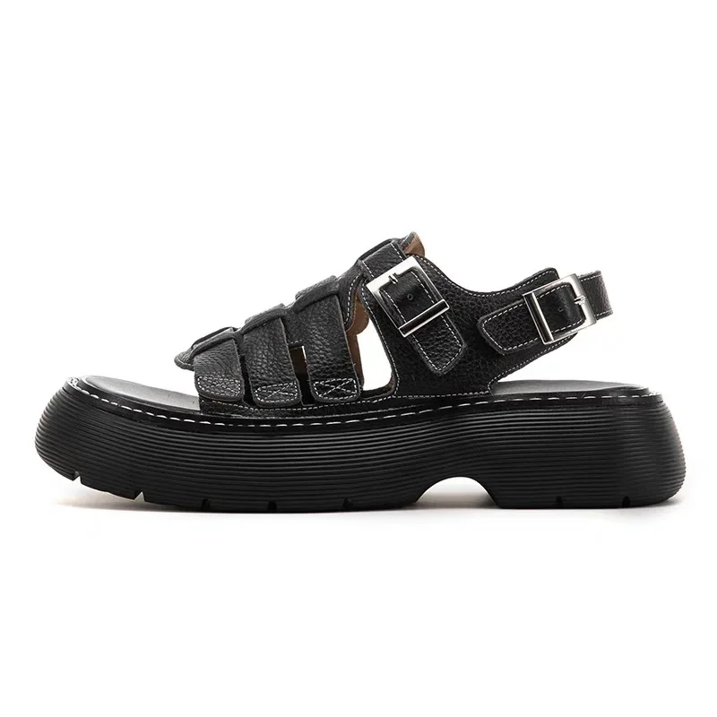 Luxury Men Sandals Genuine Leather Casual Thick Sole Beach Shoes Anti-Slip Anti-Odor Outdoor Sandalias Slippers Zapatos 6C
Luxury Men Sandals Genuine Leather Casual Thick Sole Beach Shoes Anti-Slip Anti-Odor Outdoor Sandalias Slippers Zapatos 6C