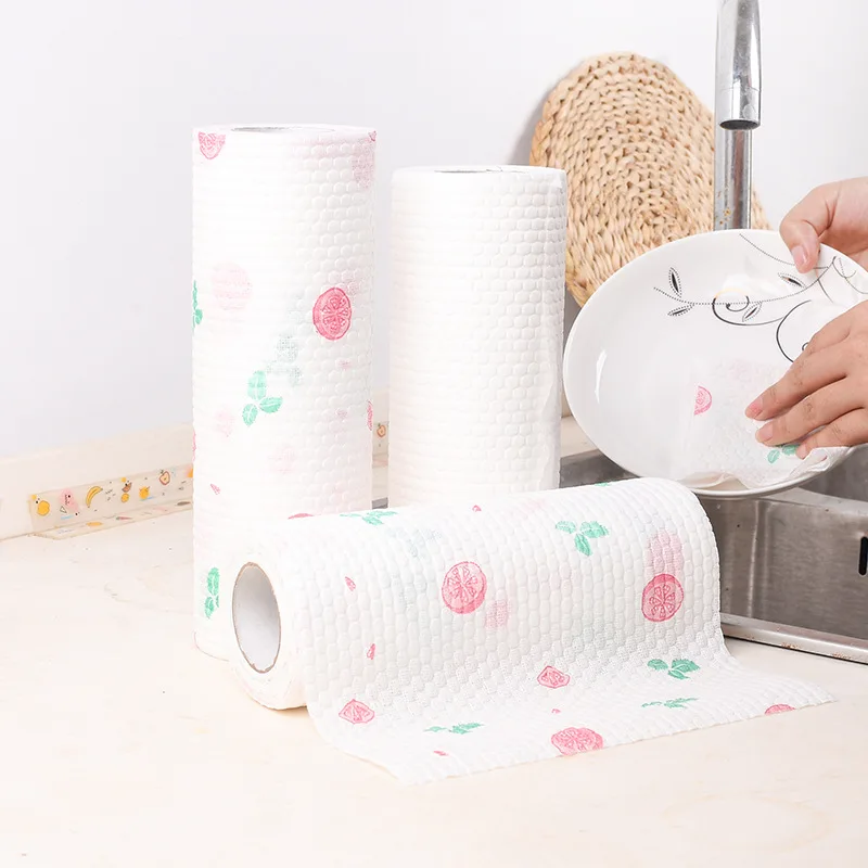 50 Pieces/rolls Kitchen Cleaning Dish Cloth Lazy Rag Scouring Pad Oil-free Disposable Dish Towel Non-woven Fabric Cleaning Rags
50 Pieces/rolls Kitchen Cleaning Dish Cloth Lazy Rag Scouring Pad Oil-free Disposable Dish Towel Non-woven Fabric Cleaning Rags