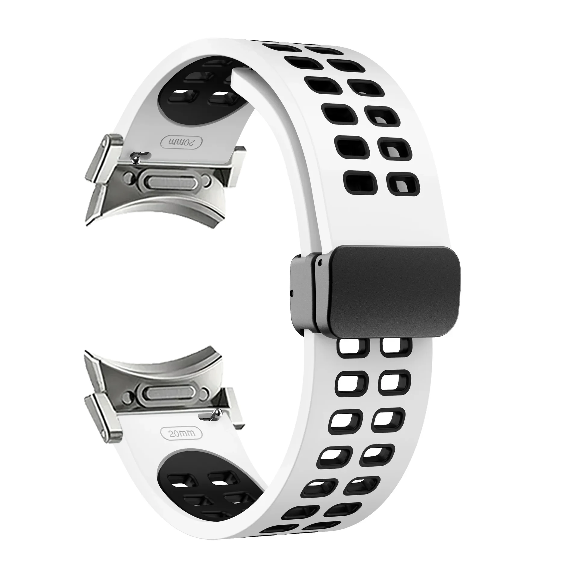 Bracelet for Samsung Galaxy Watch 6/5/4 40mm 44mm/5 Pro 45/4 6 Classic 43 47 42 46mm Silicone band Magnetic Folding Buckle Strap
Bracelet for Samsung Galaxy Watch 6/5/4 40mm 44mm/5 Pro 45/4 6 Classic 43 47 42 46mm Silicone band Magnetic Folding Buckle Strap