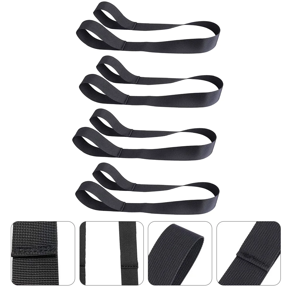 

4 Pcs Ski Boot Straps Boots Snowboard Carrier Ice Skates Accessories Sling Leash Shoulder Polyester