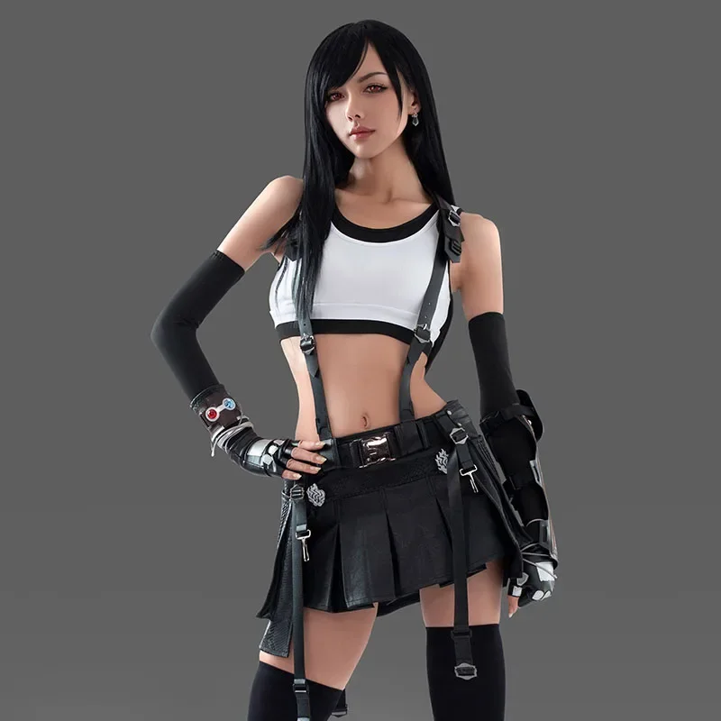 Final Fantasy VII Tifa Lockhart Cosplay Costume Women Final Fantasy VII Tifa Dress Tifa Lockhart Wig Black Final Fantasy Wig+cap
Final Fantasy VII Tifa Lockhart Cosplay Costume Women Final Fantasy VII Tifa Dress Tifa Lockhart Wig Black Final Fantasy Wig+cap