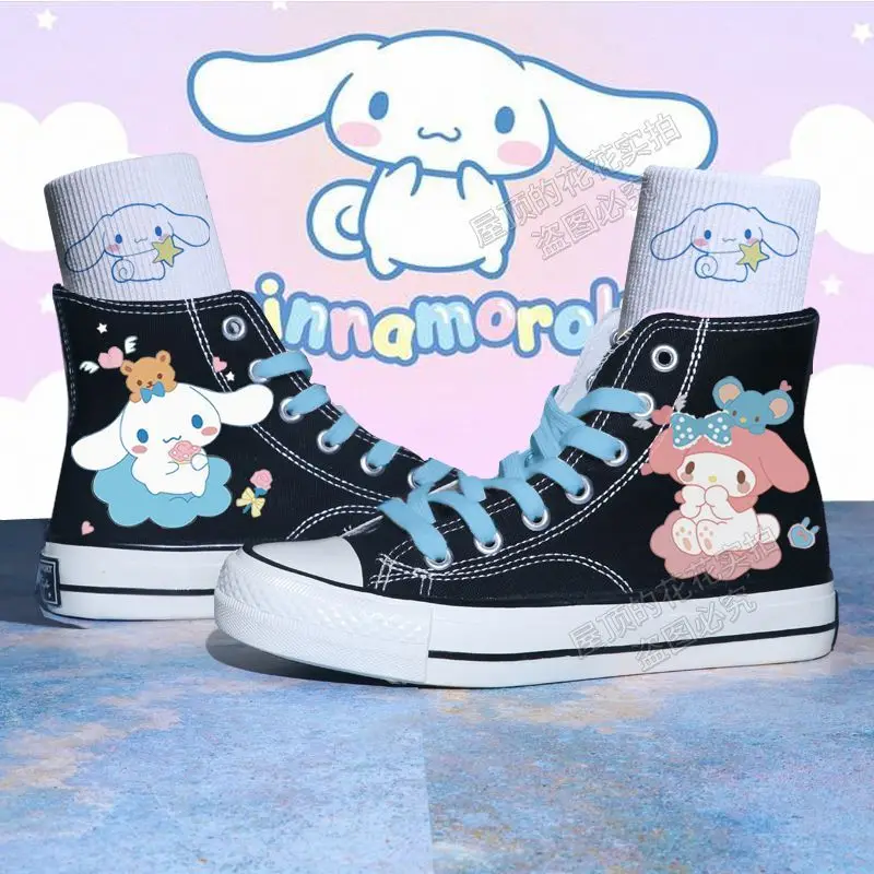 2022 Cinnamoroll Canvas Shoes Kawaii Sanrio Mymelody Cartoon Students Campus Style Flat Shoes Cute Girls High Top Casual Shoes
2022 Cinnamoroll Canvas Shoes Kawaii Sanrio Mymelody Cartoon Students Campus Style Flat Shoes Cute Girls High Top Casual Shoes