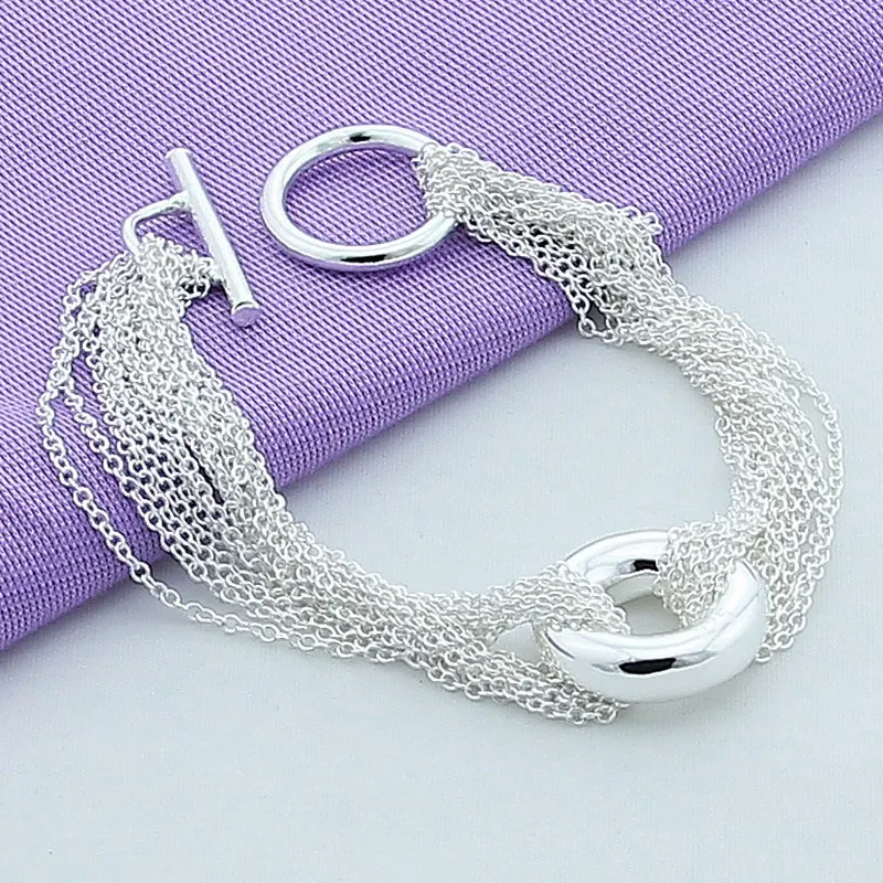 New 2023 Trendy Silver 925 Bracelet Tassel Multi-Line Round Chain Bracelet For Women Men Fine Jewelry
New 2023 Trendy Silver 925 Bracelet Tassel Multi-Line Round Chain Bracelet For Women Men Fine Jewelry