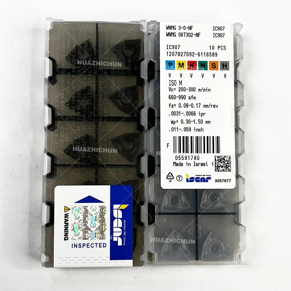 HUAZHICHUN WNMG 06T302-NF IC907 новый высококачественный сверхтвердый внешний металлический токарный инструмент фрезерные инструменты
HUAZHICHUN WNMG 06T302-NF IC907 новый высококачественный сверхтвердый внешний металлический токарный инструмент фрезерные инструменты
