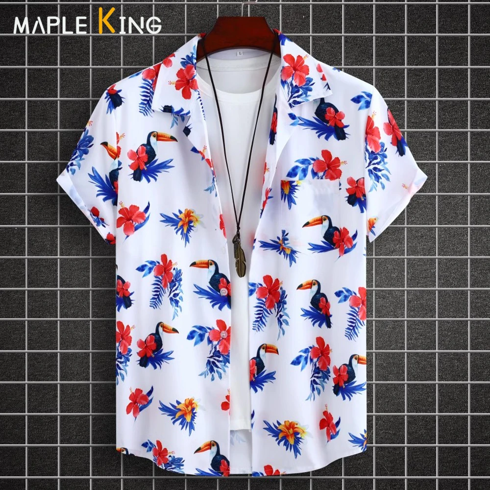 Vintage Hawaiian Shirt for Men Bird Floral Print Camisetas Top Summer Party Ice Silk Loose Vacation Beach Blouse Mens Streetwear
Vintage Hawaiian Shirt for Men Bird Floral Print Camisetas Top Summer Party Ice Silk Loose Vacation Beach Blouse Mens Streetwear