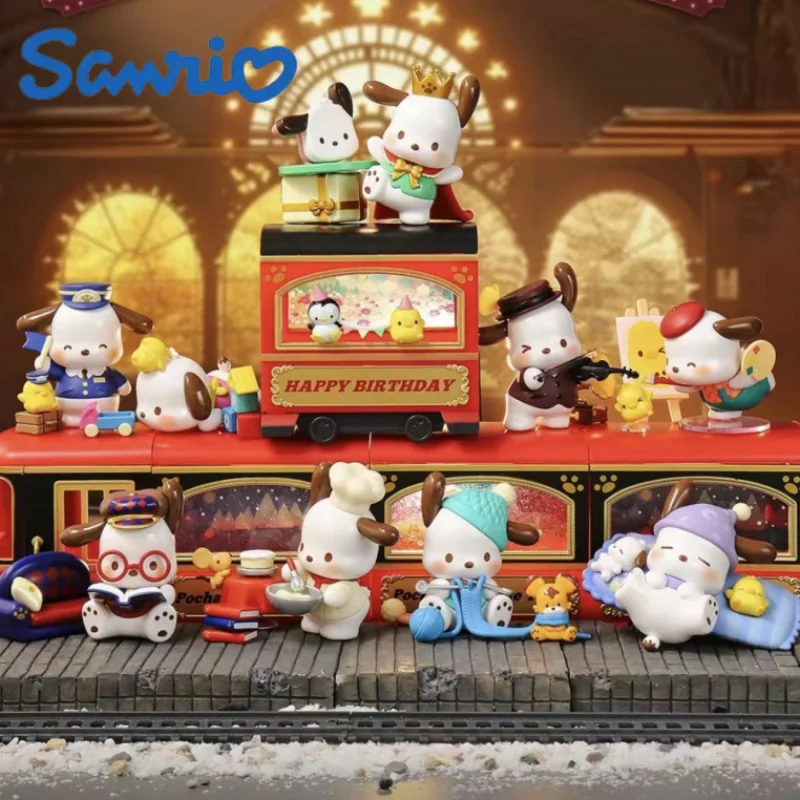Женская Популярная модель Sanrio Pachacco, временной поезд, Семейная Игрушка, счастливая таинственная коробка, Аниме фигурки, коллекционные украшения, подарки
Женская Популярная модель Sanrio Pachacco, временной поезд, Семейная Игрушка, счастливая таинственная коробка, Аниме фигурки, коллекционные украшения, подарки