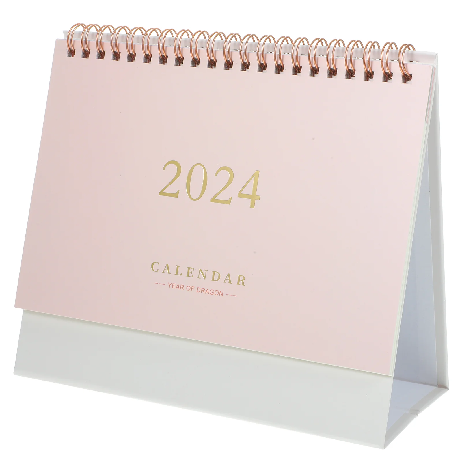 

2024 Desk Calendar Household Home Accessories Calendars Decorative Standing Office Table Daily Bronzing Month
