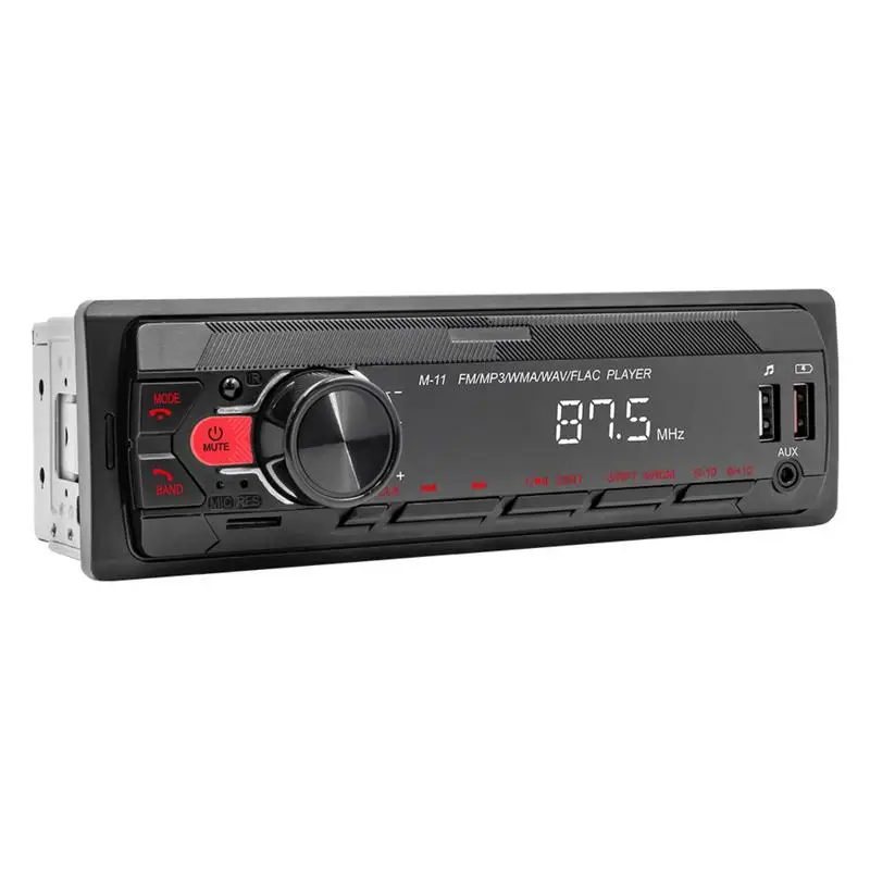 

Однодиновая Автомобильная стерео радиосистема стерео для автомобилей Push-To Talk Assistant BT громкой связи и потокового воспроизведения музыки USB MP3