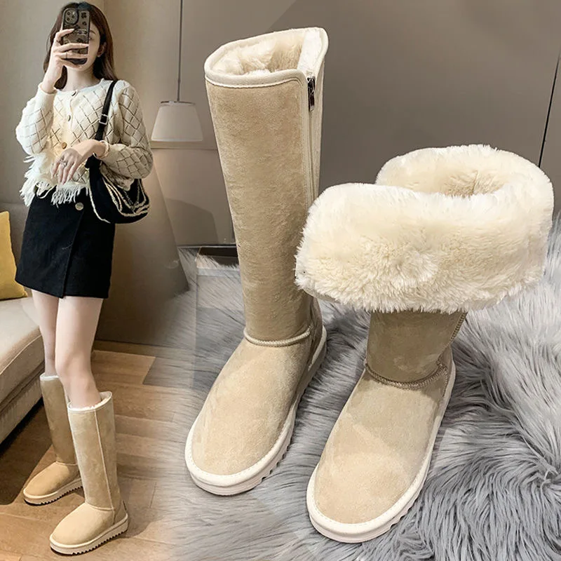 Women Snow Long Boots 2024 New Winter Thick Sole Plush Thick Insulation Cotton Shoes Fashion Outdoor Trend Comfortable Shoes
Women Snow Long Boots 2024 New Winter Thick Sole Plush Thick Insulation Cotton Shoes Fashion Outdoor Trend Comfortable Shoes
