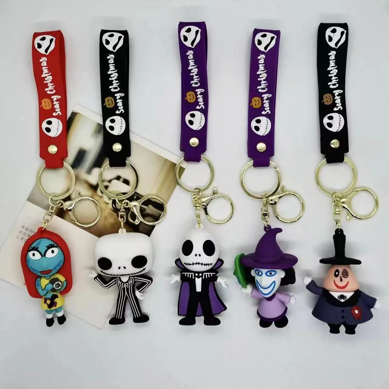 Classic Cartoon Figure Jack Skellington Keychain Disney The Nightmare Before Christmas Doll Keyrings Backpack Accessories Gifts
Classic Cartoon Figure Jack Skellington Keychain Disney The Nightmare Before Christmas Doll Keyrings Backpack Accessories Gifts