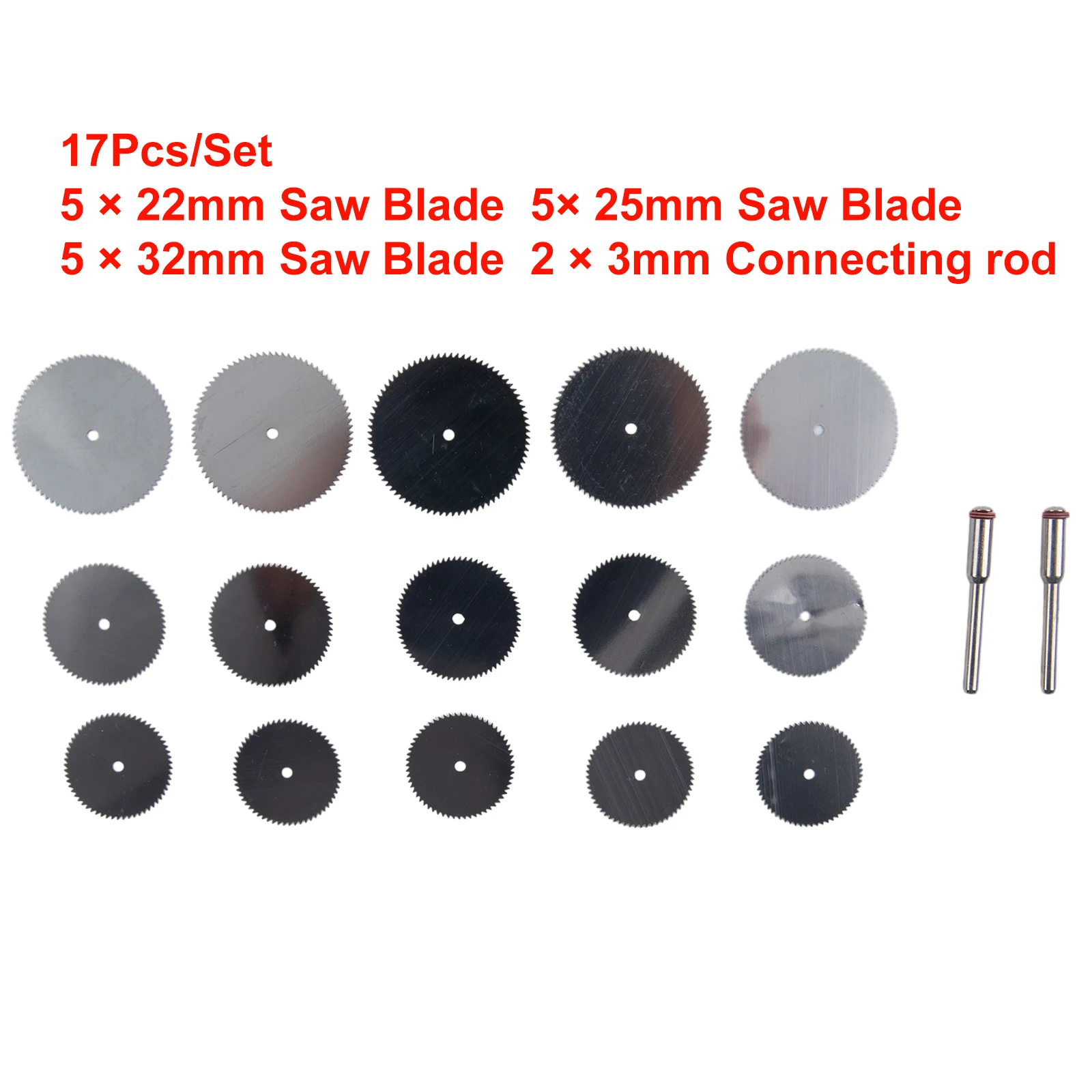 17Pcs Mini Circular Saw Blades Cutting Discs Rotary Tool Electric Grinding 22/25/32mm Plastic Wood PVC Pipe Beeswax Walnut
17Pcs Mini Circular Saw Blades Cutting Discs Rotary Tool Electric Grinding 22/25/32mm Plastic Wood PVC Pipe Beeswax Walnut