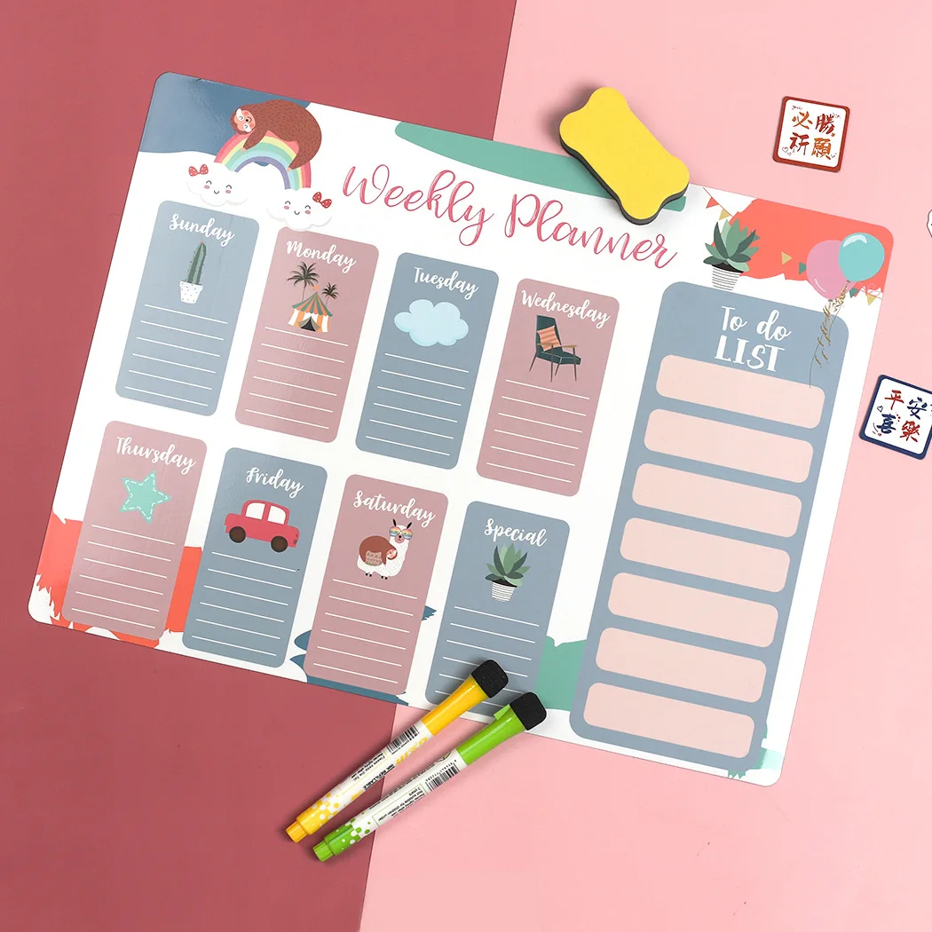 Simple Refrigerator Message Board Erasable Notes Whiteboard Black and White Magnetic Schedule Calendar Fridge Magnet
Simple Refrigerator Message Board Erasable Notes Whiteboard Black and White Magnetic Schedule Calendar Fridge Magnet