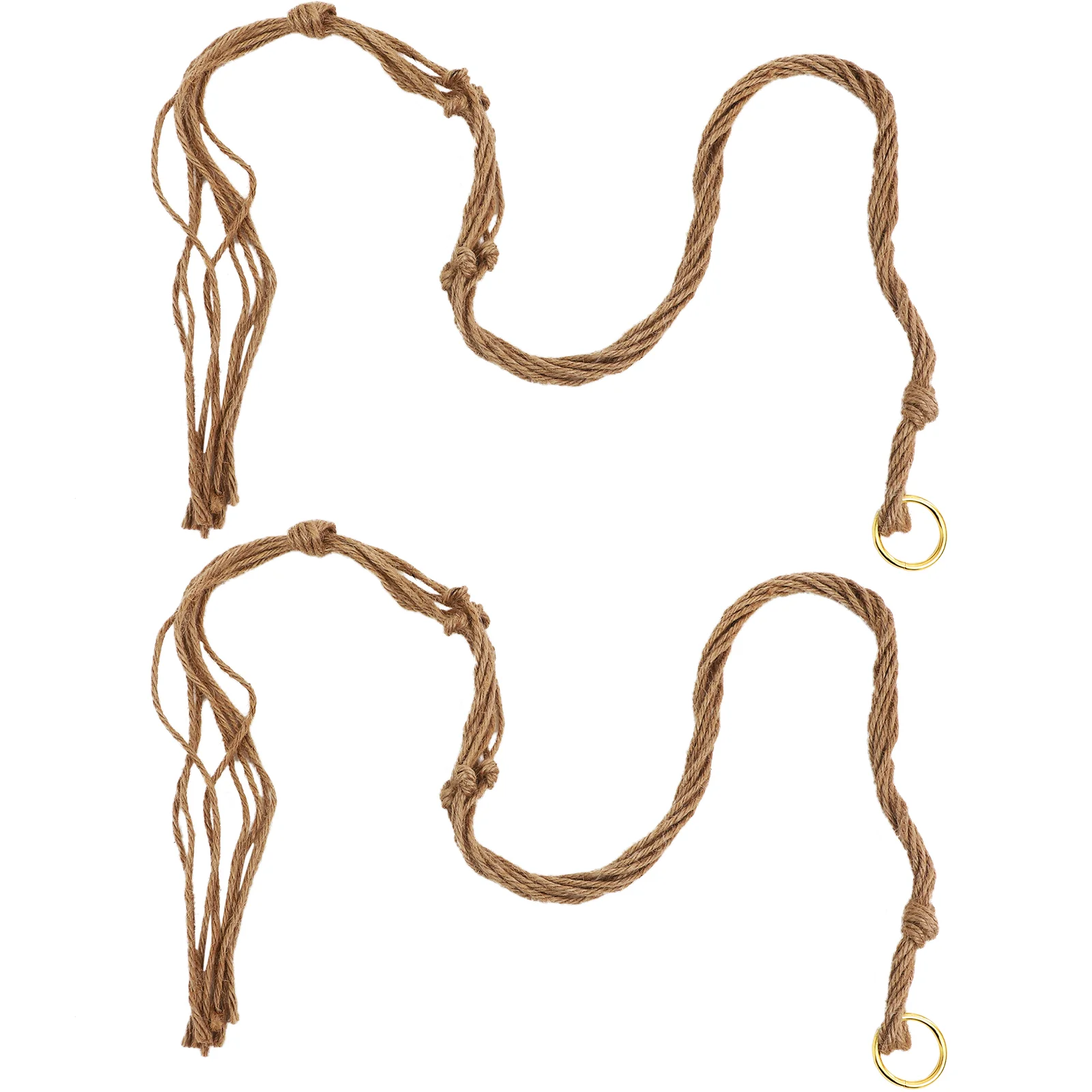 2 PCS Square Plant Hangers Sturdy Jute Indoor/outdoor Wall Hanging Conventional
2 PCS Square Plant Hangers Sturdy Jute Indoor/outdoor Wall Hanging Conventional
