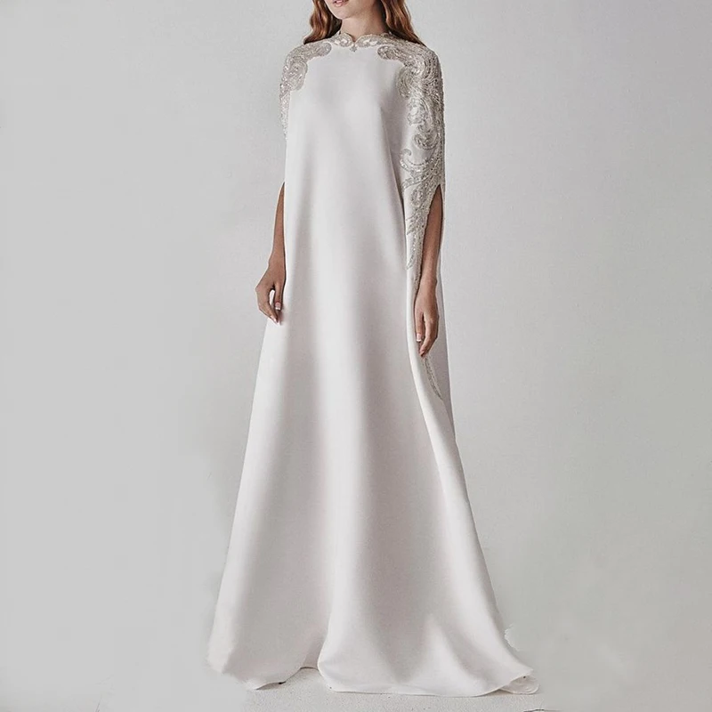 Loose fitting Long Evening Dresses for Women Lace Appliques Floor-Length A-Line Party Wedding Special Events Ceremony Dress
Loose fitting Long Evening Dresses for Women Lace Appliques Floor-Length A-Line Party Wedding Special Events Ceremony Dress