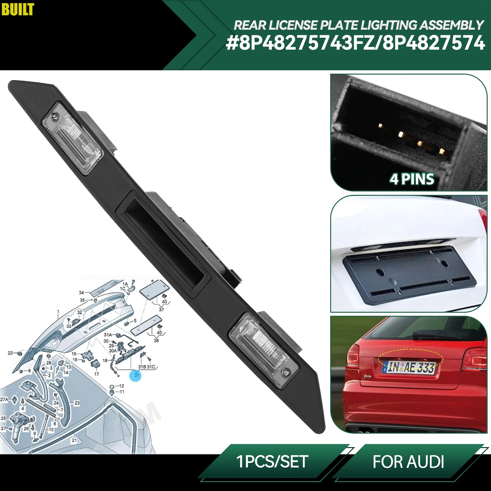 Рукоятка крышки багажника для Audi A3 A4 A6 B6 B7 Q7 RS3 S4 8P48275743FZ ручка багажника 8P4827574
Рукоятка крышки багажника для Audi A3 A4 A6 B6 B7 Q7 RS3 S4 8P48275743FZ ручка багажника 8P4827574