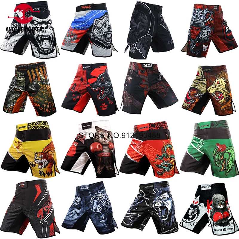 

MMA Shorts Tiger Muay Thai Boxing Shorts Men's Gym Fitness Fight Pants Martial Arts Grappling Kickboxing Cage Fighting Trunks