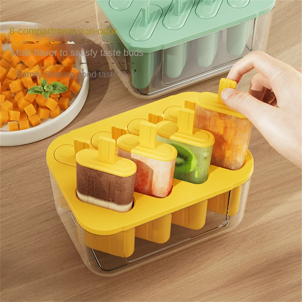 Silicone Ice Cream Mold with Cover Popsicle Box Lolly Food Grade Mould Dessert Tray Maker Kitchen Gadgets
Silicone Ice Cream Mold with Cover Popsicle Box Lolly Food Grade Mould Dessert Tray Maker Kitchen Gadgets
