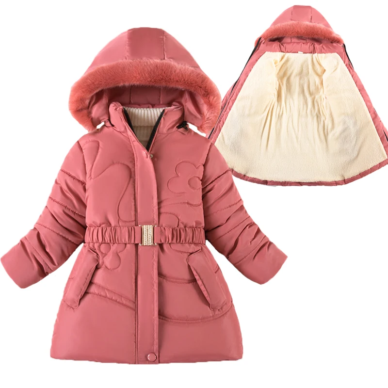Teen-agers Flower Winter Girls Jacket Detachable Hat Padded Lining With Plush Collar Heavy Outerwear For 3-12 Years Old Kids
Teen-agers Flower Winter Girls Jacket Detachable Hat Padded Lining With Plush Collar Heavy Outerwear For 3-12 Years Old Kids