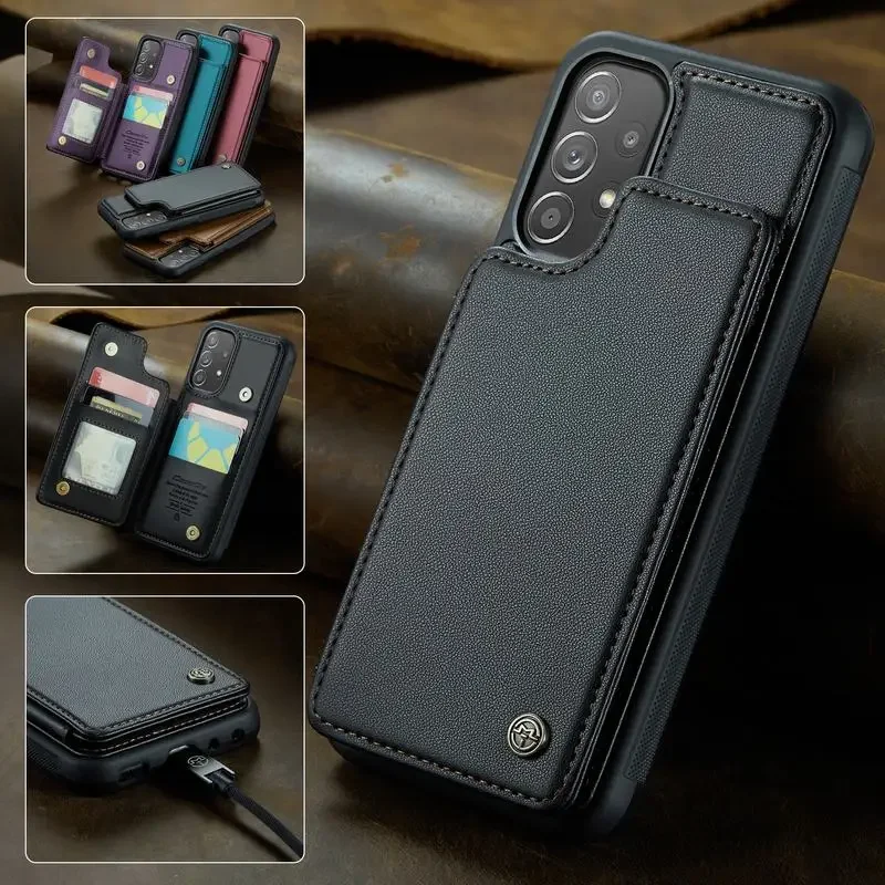 

A52 A53 A54 A51 A33 A23 A24 A14 A13 A50 Case For Samsung Galaxy S23 S22 S21 S20 Ultra Plus S20 Fe Flip Leather Phone Cases