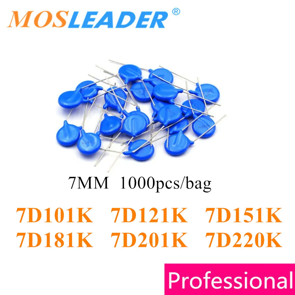 Mosleader 1000 шт. 7 мм 7D101K 7D121K 7D151K 7D181K 7D201K 7D220K DIP 7D101 7D121 7D151 7D181 7D201 7D220 китайский варистор
Mosleader 1000 шт. 7 мм 7D101K 7D121K 7D151K 7D181K 7D201K 7D220K DIP 7D101 7D121 7D151 7D181 7D201 7D220 китайский варистор