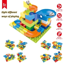 57Pcs Marble Race Run Maze Balls Track Building Blocks Funnel Slide Building Brick Compatible with Double Size Brinquedos
57Pcs Marble Race Run Maze Balls Track Building Blocks Funnel Slide Building Brick Compatible with Double Size Brinquedos