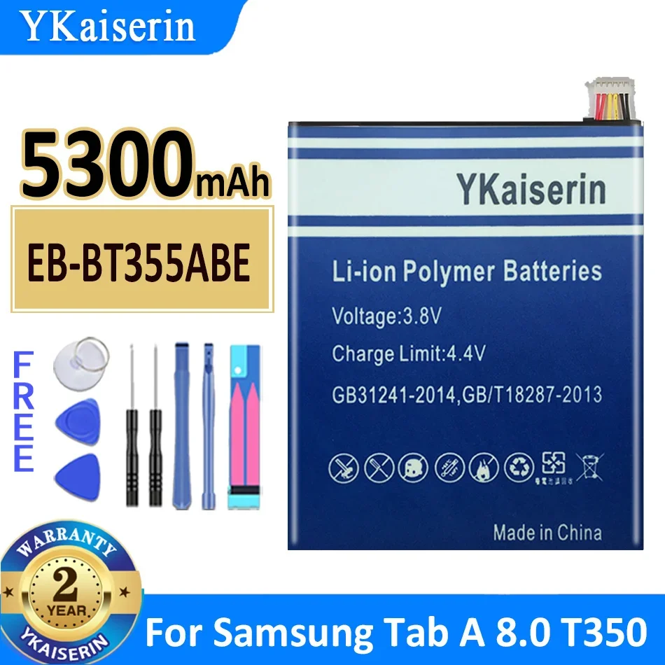 

5300mah YKaiserin Battery EB-BT355ABE For Samsung GALAXY Tab A 8.0 T350 T355 T355C P350 P355C P355 Bateria