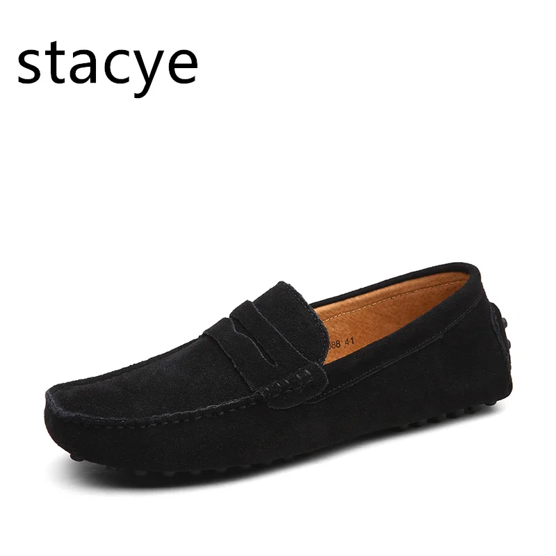 

38-49 Men High Quality Leather Loafers Men Casual Shoes Moccasins Slip On Men's Flats Fashion Men Shoes Male Driving Shoes Size