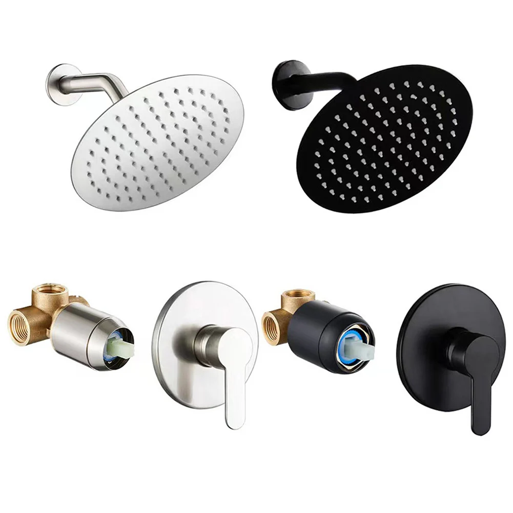 1pc Matte Black Shower Faucet Set Single Function Shower Trim Kit W/ Rough-in Valve 33*30*13cm Home Improvement Accessories
1pc Matte Black Shower Faucet Set Single Function Shower Trim Kit W/ Rough-in Valve 33*30*13cm Home Improvement Accessories