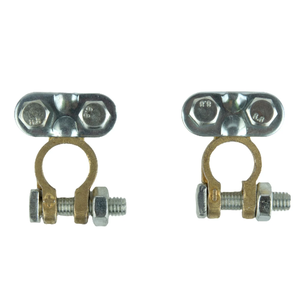 2 Pcs Car 12V Battery Terminals Screw Type Connectors Leisure Clamps For Car Truck Van Lorry Caravan Campervan Brass Aluminium
2 Pcs Car 12V Battery Terminals Screw Type Connectors Leisure Clamps For Car Truck Van Lorry Caravan Campervan Brass Aluminium