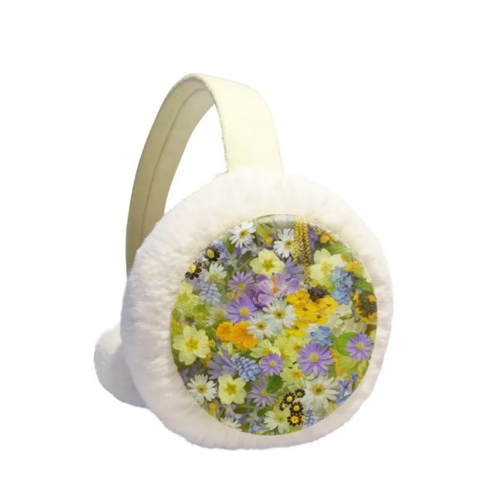 Yellow Blue Flowers Shrubs Winter Ear Warmer Cable Knit Furry Fleece Earmuff Outdoor
Yellow Blue Flowers Shrubs Winter Ear Warmer Cable Knit Furry Fleece Earmuff Outdoor