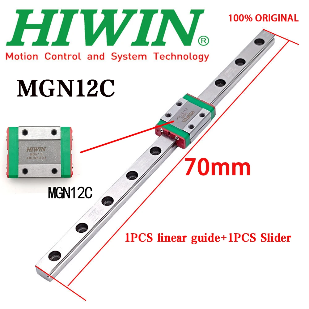 New HIWIN Original Authentic MGN12C MGN12 Linear Guide Rail With Slider High-Precision 70mm Linear Guide 3D Printer Alloy Steel
New HIWIN Original Authentic MGN12C MGN12 Linear Guide Rail With Slider High-Precision 70mm Linear Guide 3D Printer Alloy Steel
