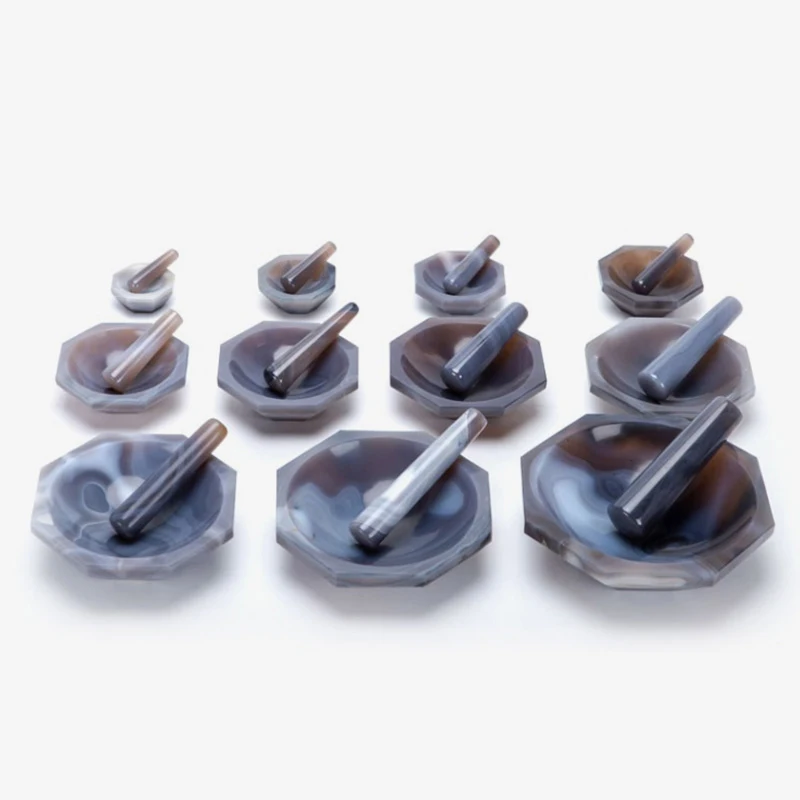 Инструменты для специй, противоскользящий раствор и пестик из нержавеющей стали с крышкой, лабораторный натуральный агат, ступка и пестик для батареи
Инструменты для специй, противоскользящий раствор и пестик из нержавеющей стали с крышкой, лабораторный натуральный агат, ступка и пестик для батареи